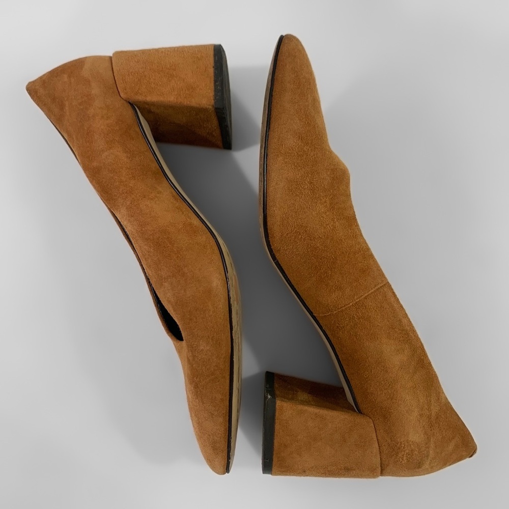 Anthropologie M4DE Suede Block Heel Pumps - Picture 8 of 10